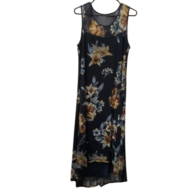 Womens Taking Shape Size XXS Maxi Dress Navy Blue / Yellow 