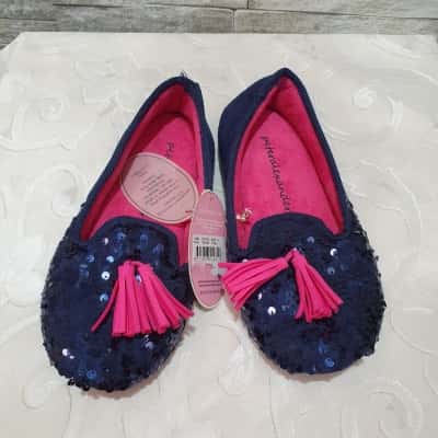 Peter Alexander Womens  Size 8 Flats Navy Blue / Pink  
