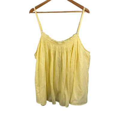 BNWT Piper Curve Womens Size 22 Yellow Sleeveless Top