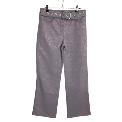 I. Am. Gia Brushed Look Straight Leg Pant with Belt