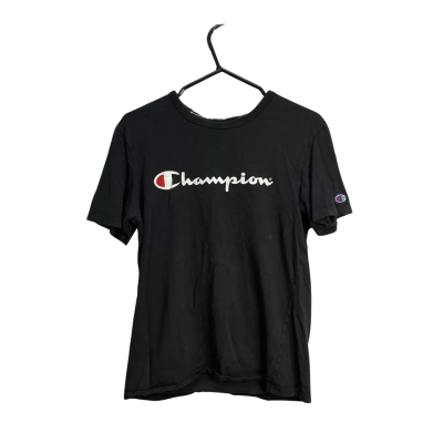 Champion Mens  Size S Short Sleeve T-shirt Black  