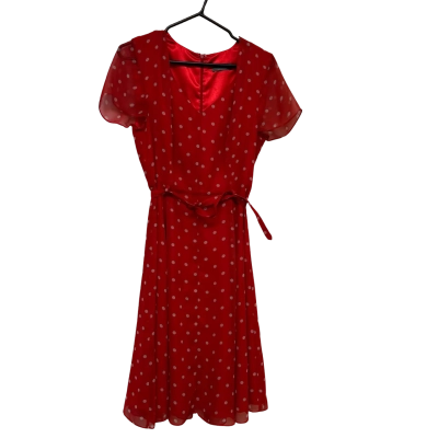 JACQUI E RED DRESS. SIZE 12