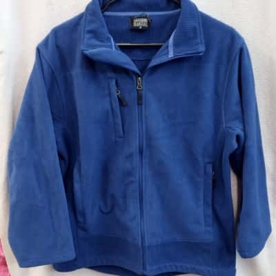  Mens Southern Habitat Size M Fleece / Front Zipper Blue 