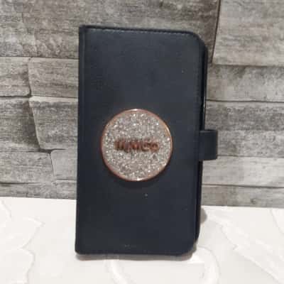 Mimco leather black phone/ wallet case iphone 11
