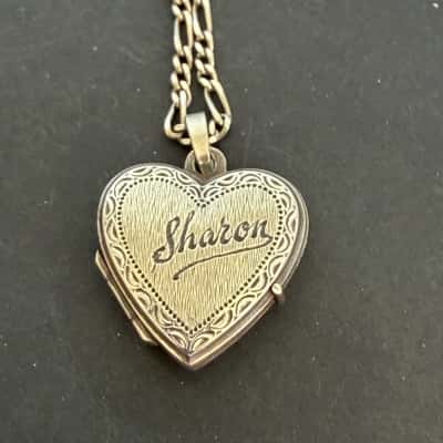 Sterling Silver Personalised Locket Necklace (Sharon)