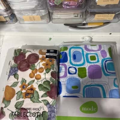 X2 Tablecloth - PVC - Rectangle & Round - NEW still in packaging 