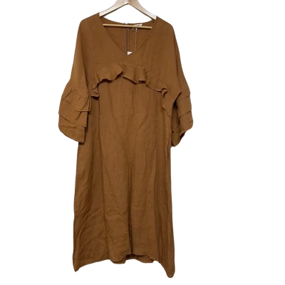 Brand New - The Shanty Corporation - Tan Linen Dress - Size M/L