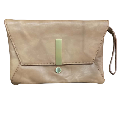 Mimco Envelope Clutch Brown 