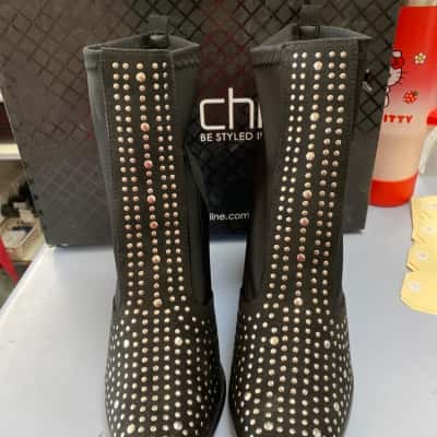 City Chic Black Boots   Size 43 