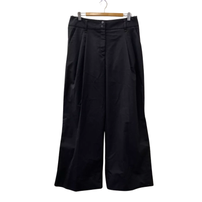 Cue Womens  Size 14 Wide Leg Pants Black  