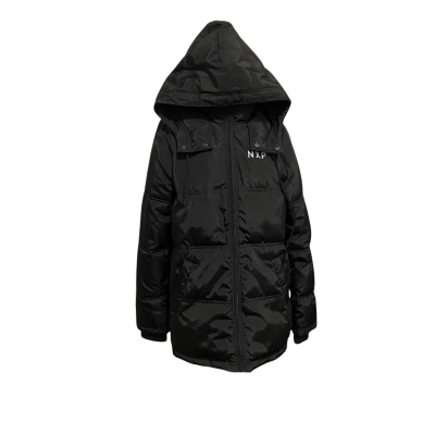 NXP Mens  Size M Front Zipper / Hood Jacket / Puffer / Winter Jacket Black  