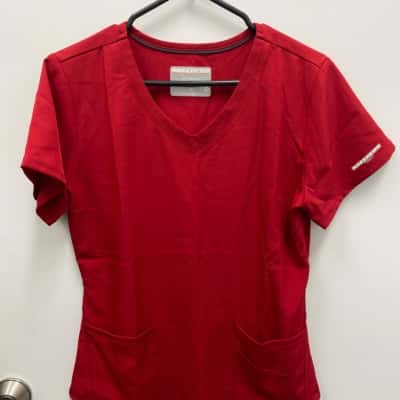 Skechers Womens  Size M Short Sleeve Shirt Red 