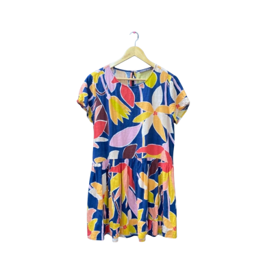 Mister Zimi Size 12 Casual Dress Blue / Floral / Multicoloured / Pattern 