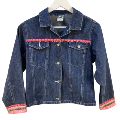 Pumpkin Patch Kids Size 12 Denim Jacket Navy Blue 