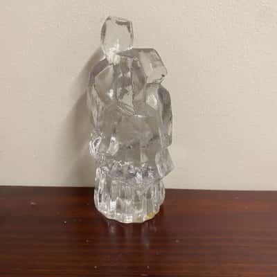 Vintage MCM Pukeberg Glass Uno Westerberg Design Swedish Cubist Figures