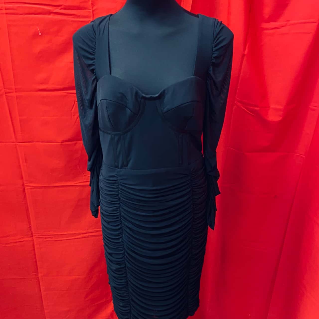 City Chic Sexy Bustier Women's Size XXS Cocktail Dress / Long Sleeve ...