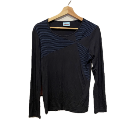 Maiocchi Womens Top Size 10 Black  / Blue / Grey 