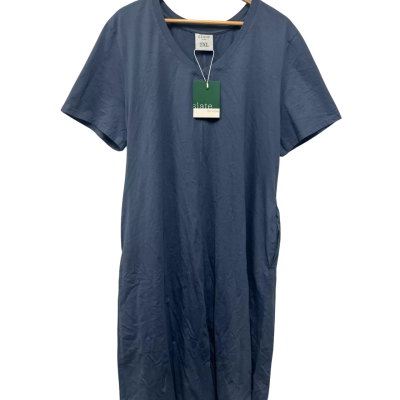 Slate the Label Womens  Size XXL Midi Dress Blue 