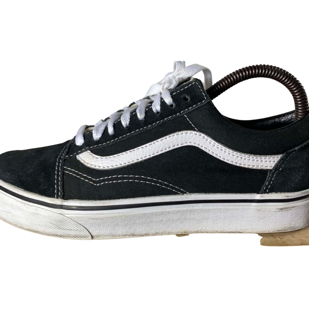 Vans Unisex Low Old Skool Sneakers Size 7/8.5 Black/White (s)