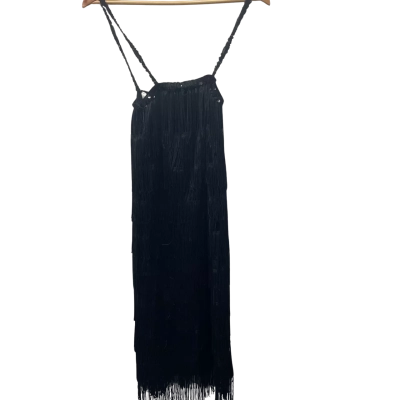 Vintage-Style Womens  Size L Party Dress Black  