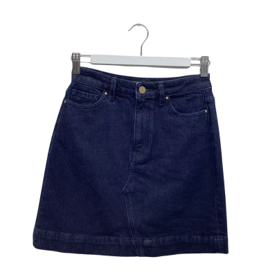 Country Road Dark Wash Denim Mini Skirt Size 6 Aussie Cotton
