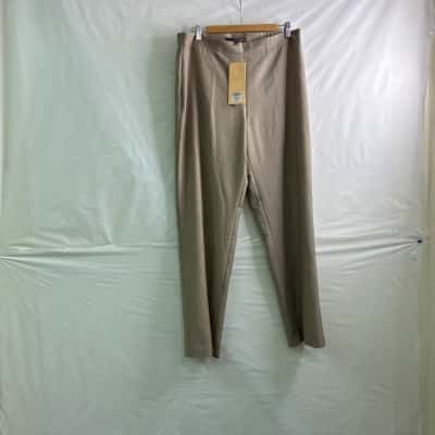 Liz Jordan Womens Size 12 Straight Leg Pants Beige BNWT