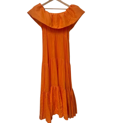 Country Road Silk/Cotton Dress Orange 