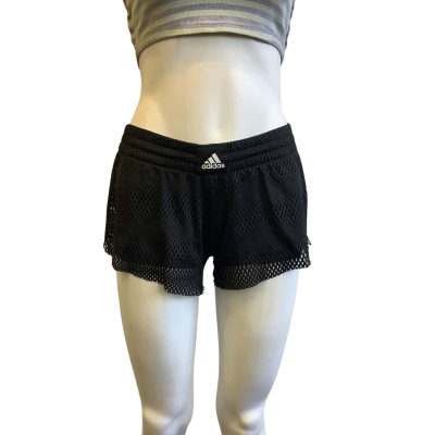 Adidas Women's Size XS Mini Mesh Shorts Black 