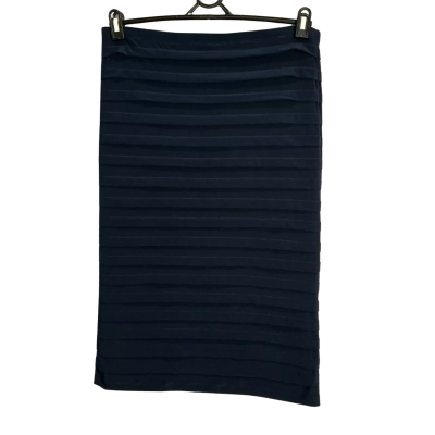 Liz Jordan Womens  Size S Midi Skirt Navy Blue 