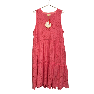  Womens  Size L Coral / Pink  dress with pockets 