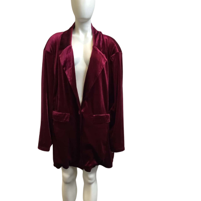 Brand New Bloom Chic Womens Size UK 34 (Plus Size) Blazer Wine