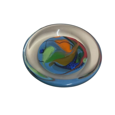 Art glass trinket dish 