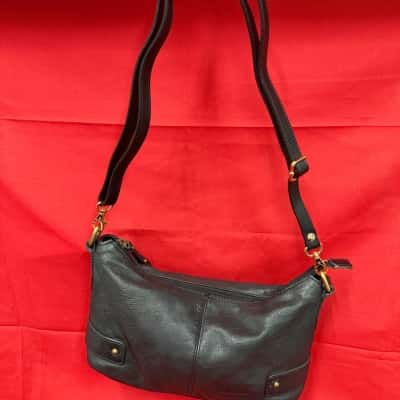 Colorado Black Leather Shoulder Bag