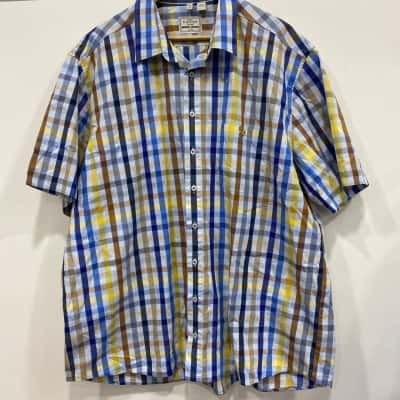  haupt Mens  Size XXXL Checked Shirt / Short Sleeve Shirt Checked / Multicoloured 