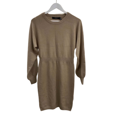 Vero Moda Size M Long Sleeve Dress / Midi Dress Silver Mink