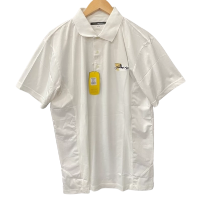 Greg Norman Mens  Size L Polo Shirt White 
