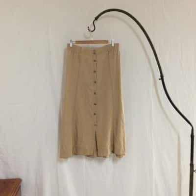 Seed Heritage Women's Size 10 Maxi Skirt Brown 