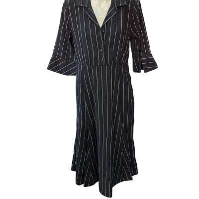 Regatta Womens  Size 10 Maxi Dress / Short Sleeve Dress  Blue / Striped / White 