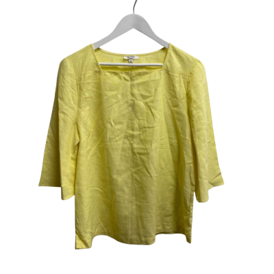 W.Lane Womens  Size 14 Flute Sleeve Top / Butter X