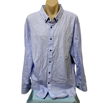 Tarocash Mens Long Sleeve Shirt Blue 5XL BNWT 
