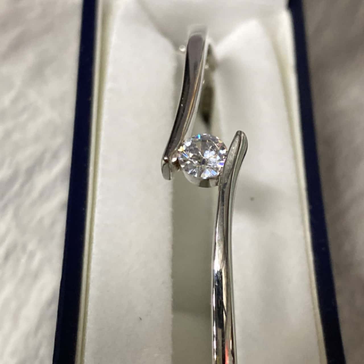 Berry Gem Classic Hinged Bangle, Clear Cubic Zirconia main image 1