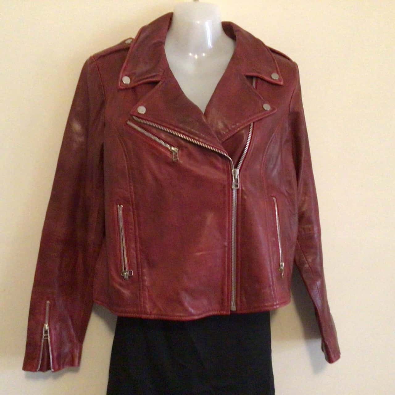 mng leather jacket