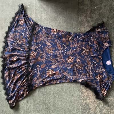 Leona Edmiston Womens  Size 16 Blue / Floral / Nude 