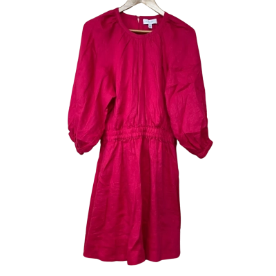 Brand New - Witchery Linen Fuchsia Dress - Size 12