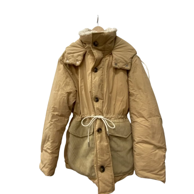 Zara - Puffer Parker Jacket in Camel/Tan Size XL