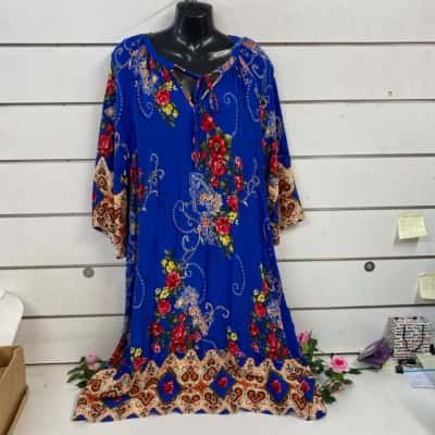 Womens Luna Sky Electric Blue Dress Size 14