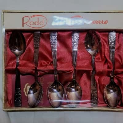 Rodd Silverware Tea Spoon Set Vintage