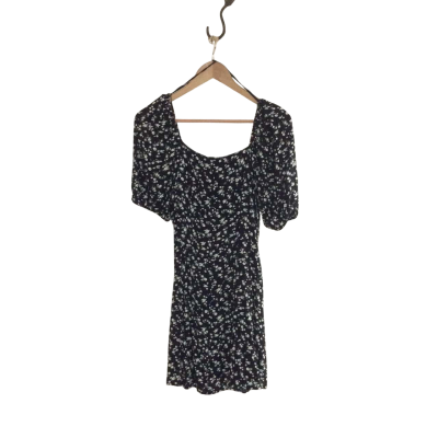 &Other Stories Women's Size 8 Floral Dress Black  / Green / White 