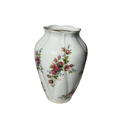 Royal Albert "Moss Rose" Tall Bone China Vase