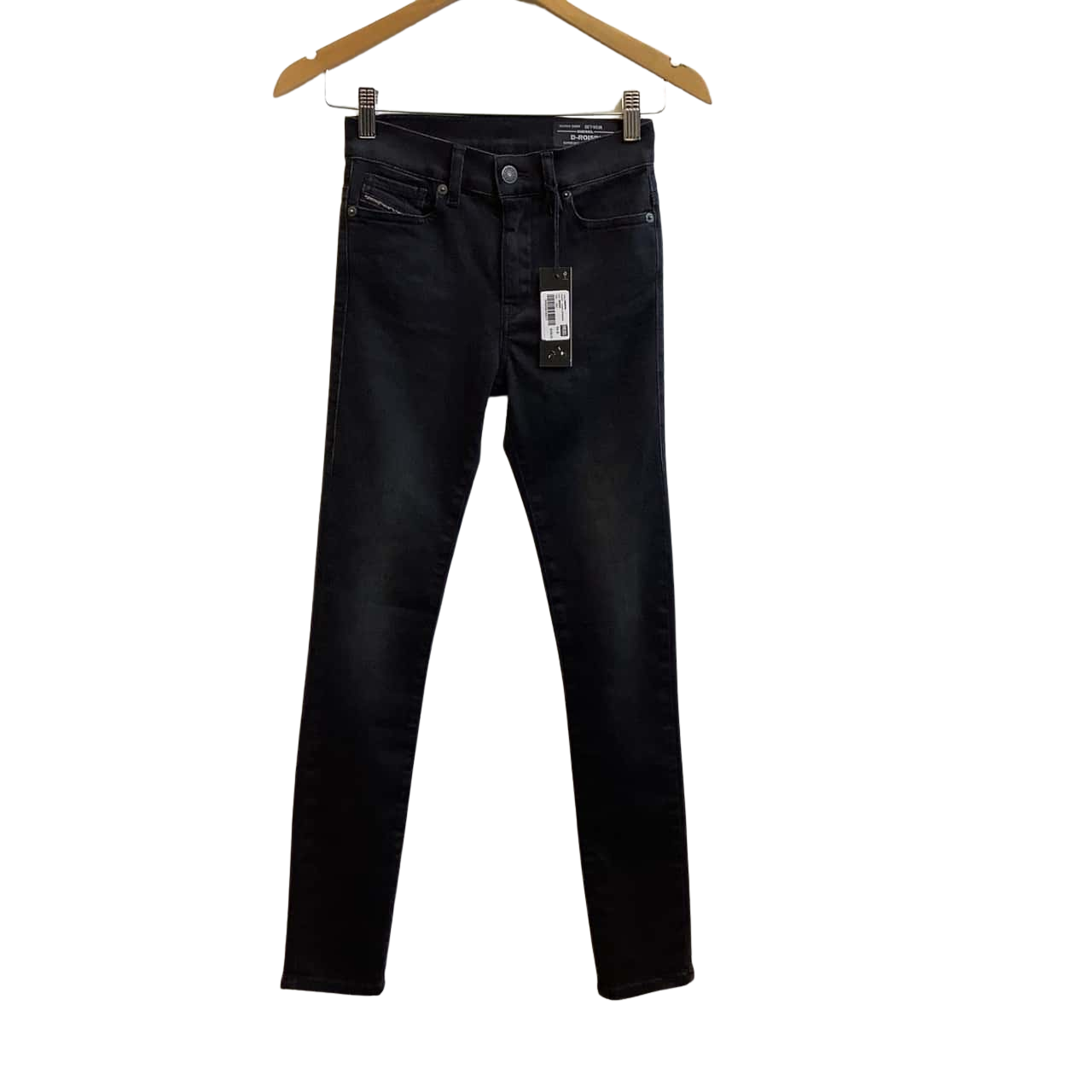 Brand New Diesel Womens Size W25 L30 DRoisin Super Skinny Jeans Black